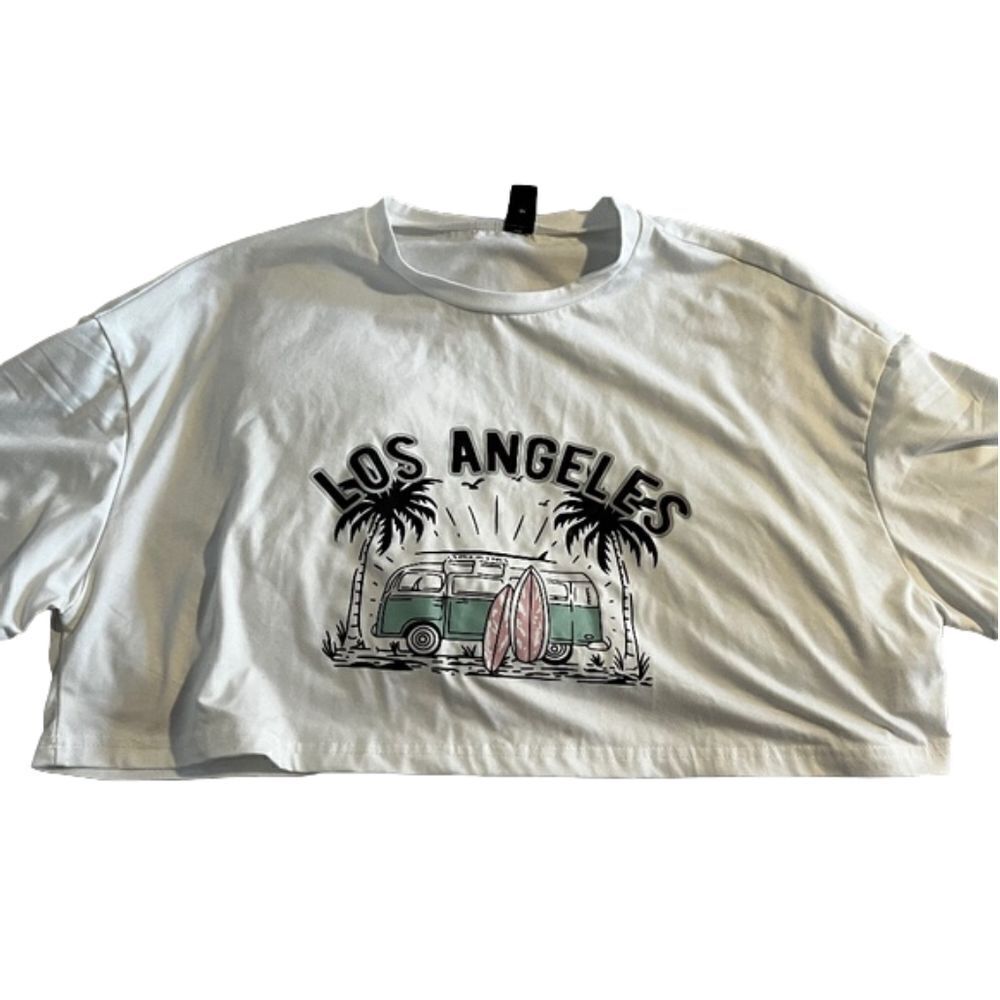 SHEIN Los Angeles Crop Top